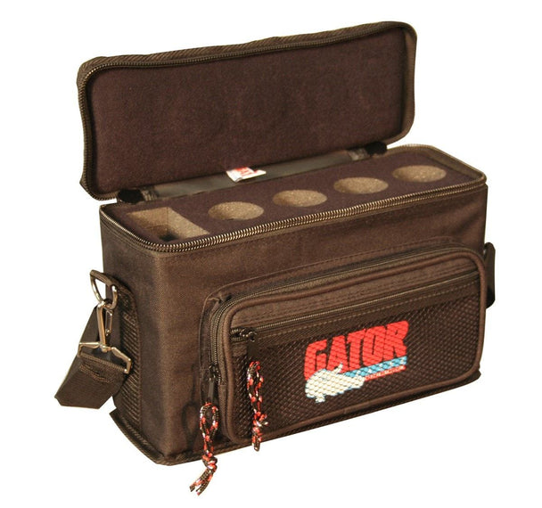 Gator GM-4 Padded Microphone Bag | 4 Mics