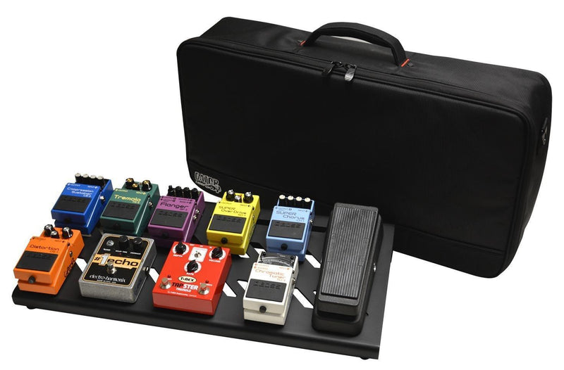 Gator GPB-BAK-1 Black Aluminum Pedal Board | Large w/ Carry Bag Black