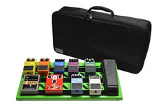 Gator GPB-BAK-1 Black Aluminum Pedal Board | Large w/ Carry Bag Green