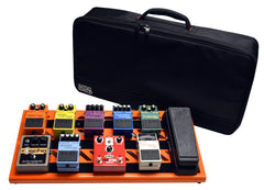 Gator GPB-BAK-1 Black Aluminum Pedal Board | Large w/ Carry Bag Orange