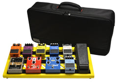 Gator GPB-BAK-1 Black Aluminum Pedal Board | Large w/ Carry Bag Yellow