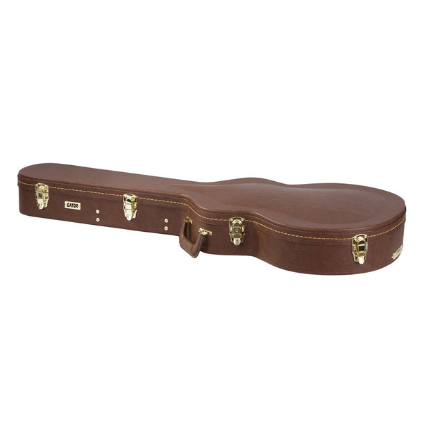 Gator GW-335-BROWN Semi-Hollow Guitar Deluxe Wood Case