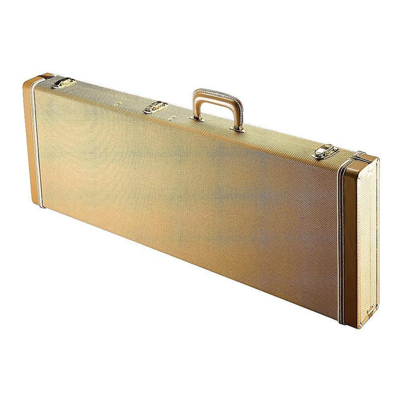 Gator GW-ELECTRIC-TW Deluxe Wood Case for Electric Guitars | Tweed