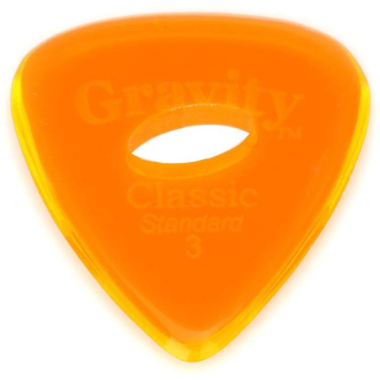 Gravity Picks Classic - Standard Size, 3mm, with Elipse-hole Grip