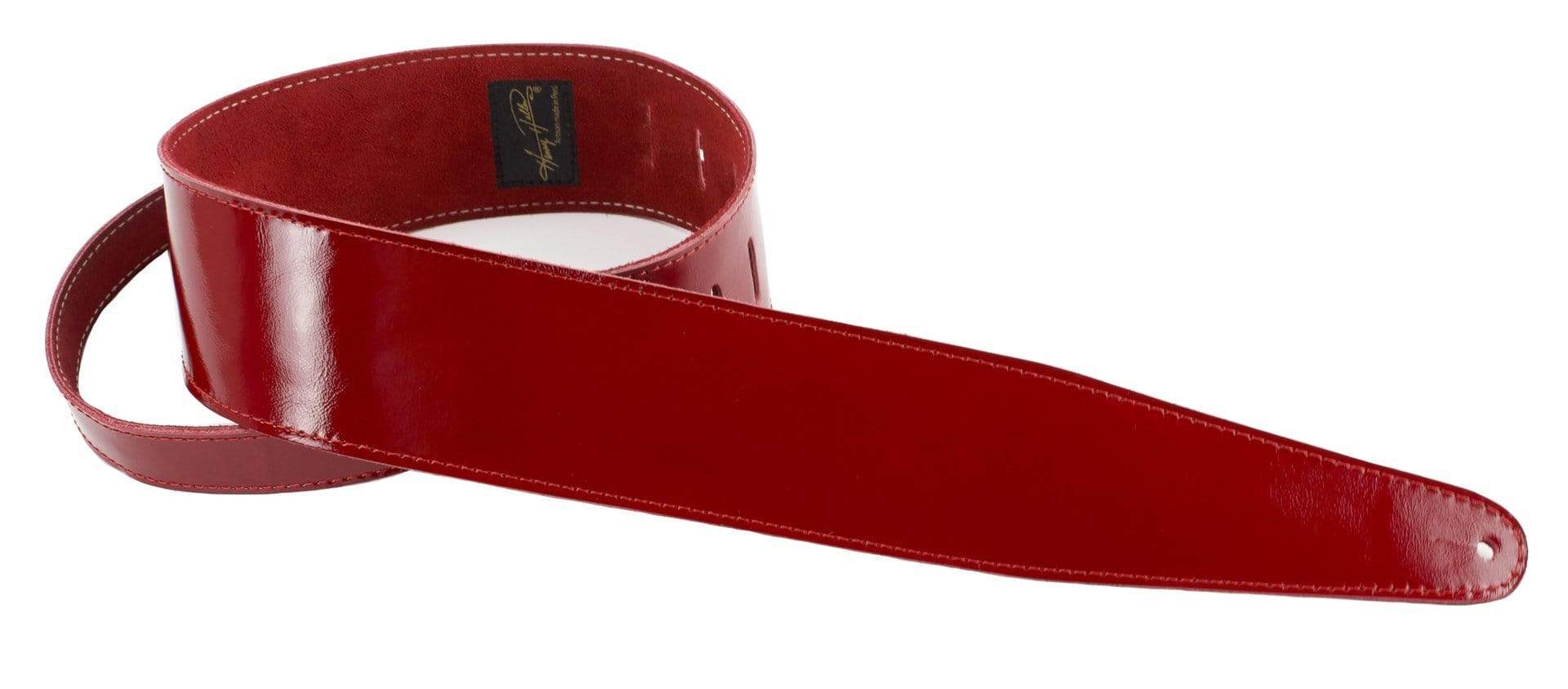 Henry Heller 2.5" Patent Leather Guitar Strap | Red