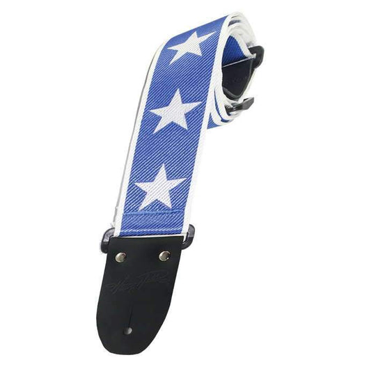 Henry Heller 2" Jacquard Guitar Strap | Blue Stars HJQ2-21