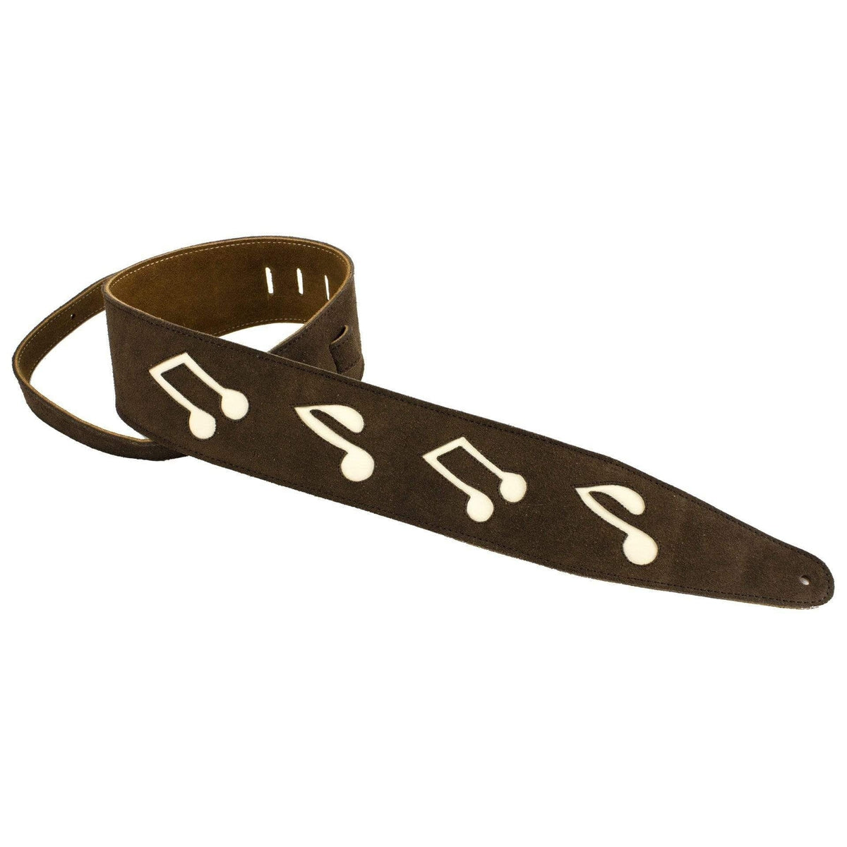 Henry Heller 3" Glove Leather Guitar Strap | Music Notes