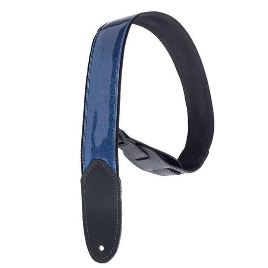 Henry Heller Blue Sparkle Vinyl Guitar Strap