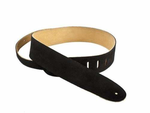 Henry Heller HBS2-BLK 2" Basic Suede Guitar Strap, Black