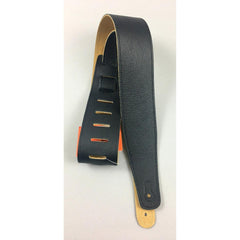Henry Heller HCAP25 2.5" Luxe Soft Capri Leather Guitar Strap HCAP25-BLK