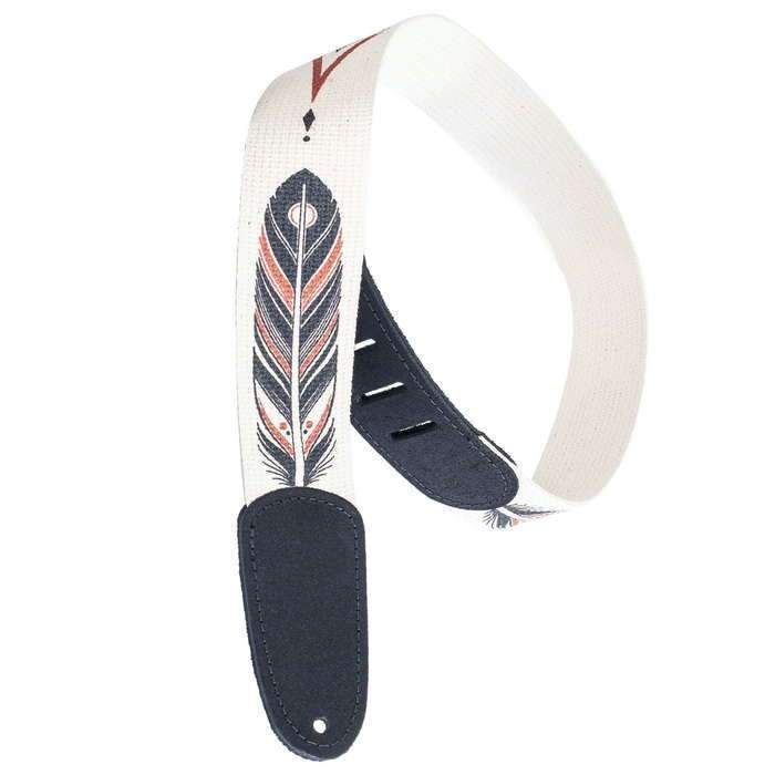 Henry Heller HDHCP-01 Cotton Printed Guitar Strap | Leather Ends
