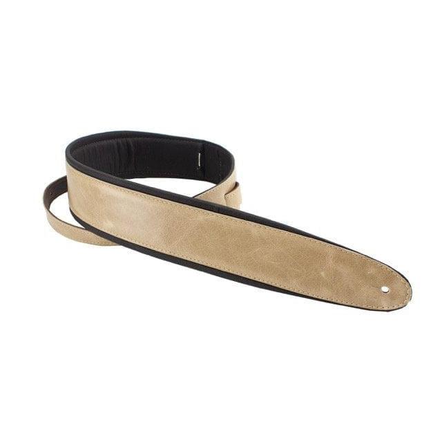 Henry Heller HPAD35-33 Leather Guitar Strap Tan/Black