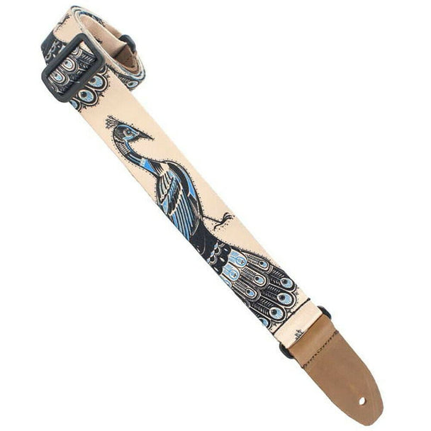 Henry Heller HUKE-01 1.5'' Ukulele/Kid Strap with Sublimation Peacock Design