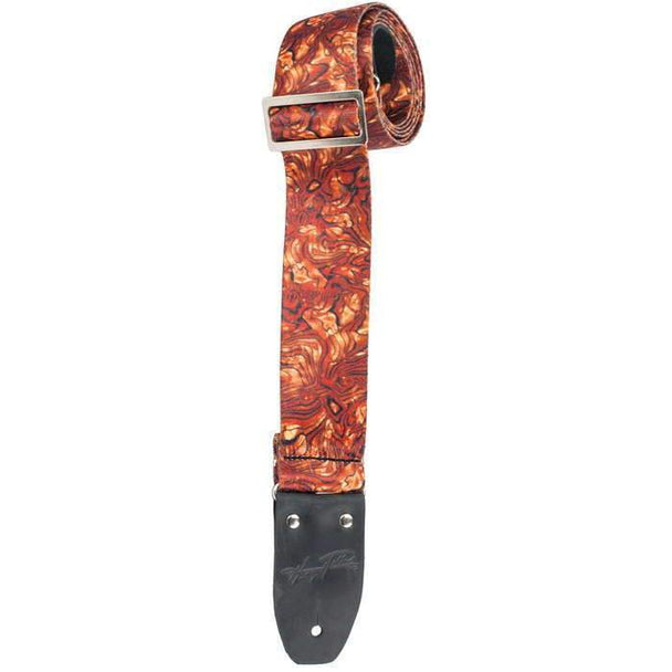 Henry Heller Sublimation Deluxe Guitar Strap | Gold On The Rocks