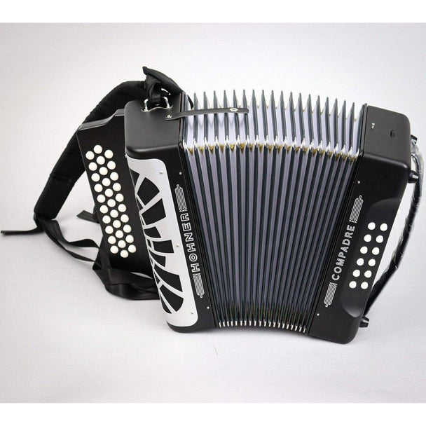 Hohner Compadre Diatonic Black Accordion | GCF