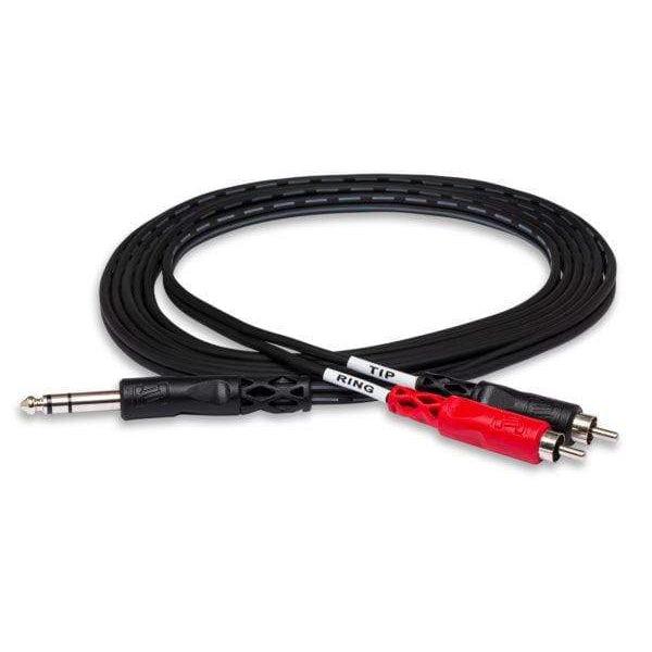 Hosa 1/4" TRS To Dual RCA Insert Cable | TRS-203