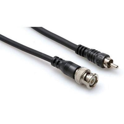 Hosa BNR110 | 75 Ohm Coaxial Cable BNC to RCA | 10' Foot