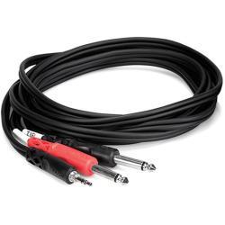 Hosa CMP-159 3.5mm TRS to Dual 1/4" Interconnect Cable