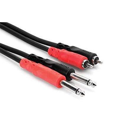 Hosa CPR-206 RCA to 1/4" TS Interconnect Cable