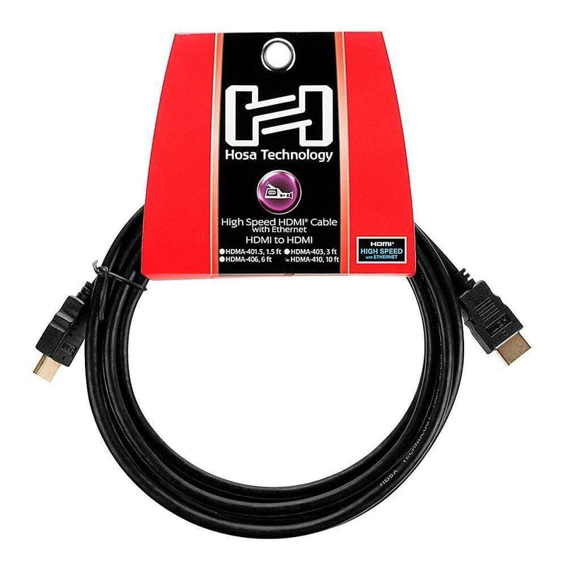 Hosa HDMA High Speed HDMI Video Cable 1.5 Feet