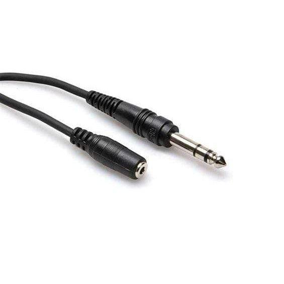 Hosa MHE 1/4" Headphone Adapter Cable 10 Foot
