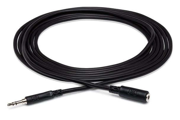 Hosa MHE125 Headphone Extension Cable, 3.5 mm TRS to 3.5 mm TRS, 25 ft