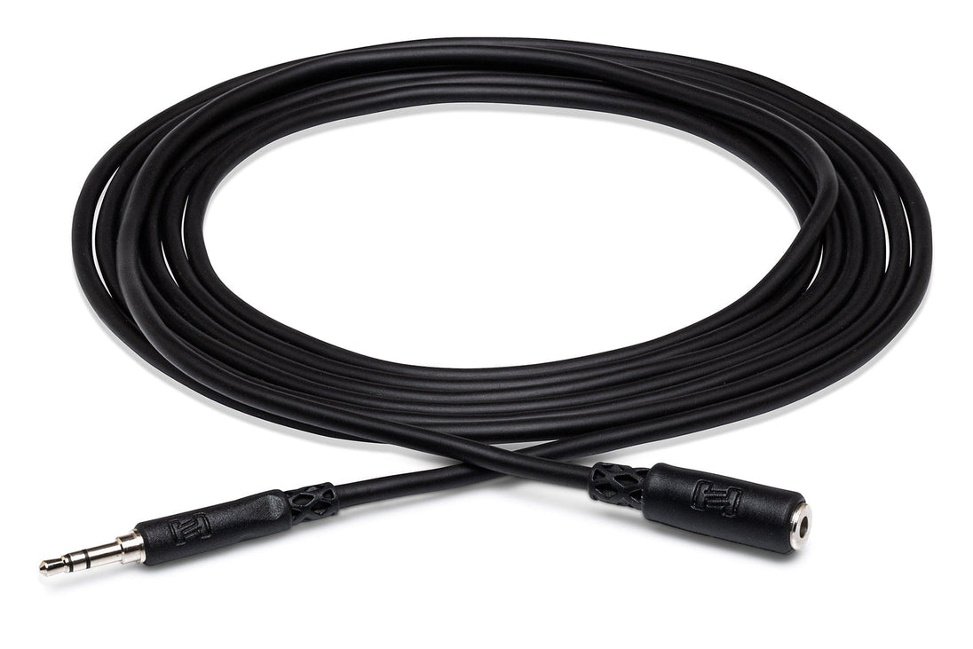 Hosa MHE125 Headphone Extension Cable, 3.5 mm TRS to 3.5 mm TRS, 25 ft