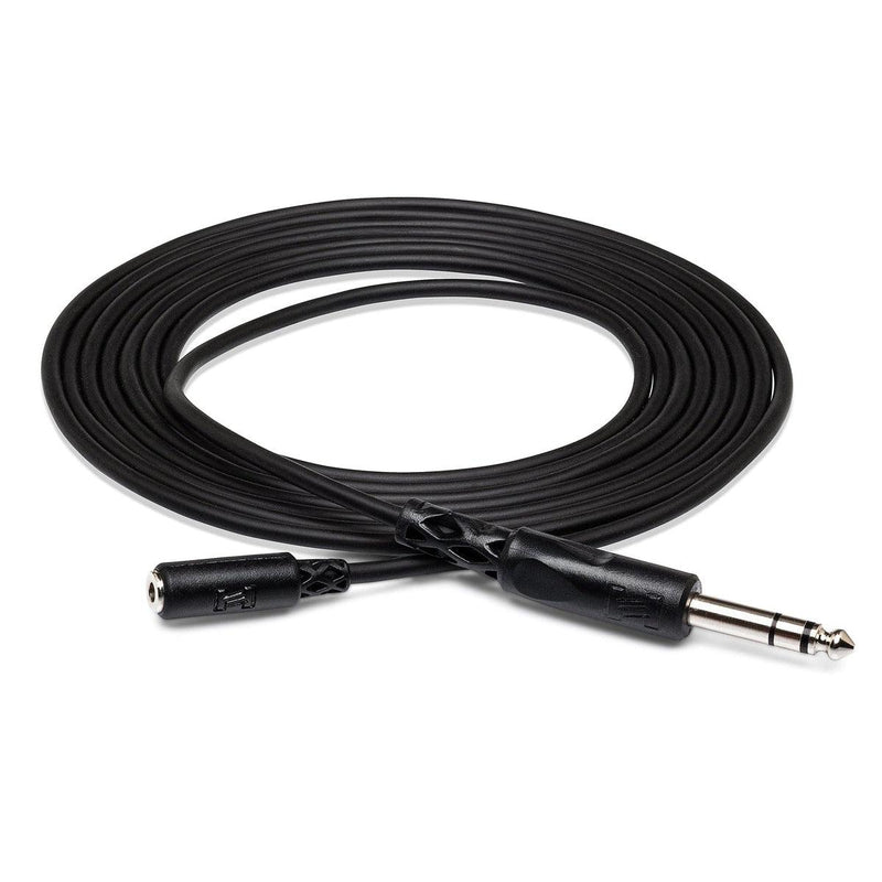 Hosa MHE325 | Headphone Adapter Cable 3.5mm TRS to 1/4in TRS | 25ft