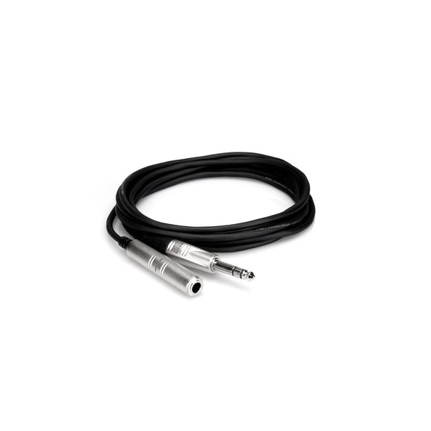 Hosa Pro Headphone Extension Cable, REAN 1/4" TRS to 1/4" TRS, 10 ft