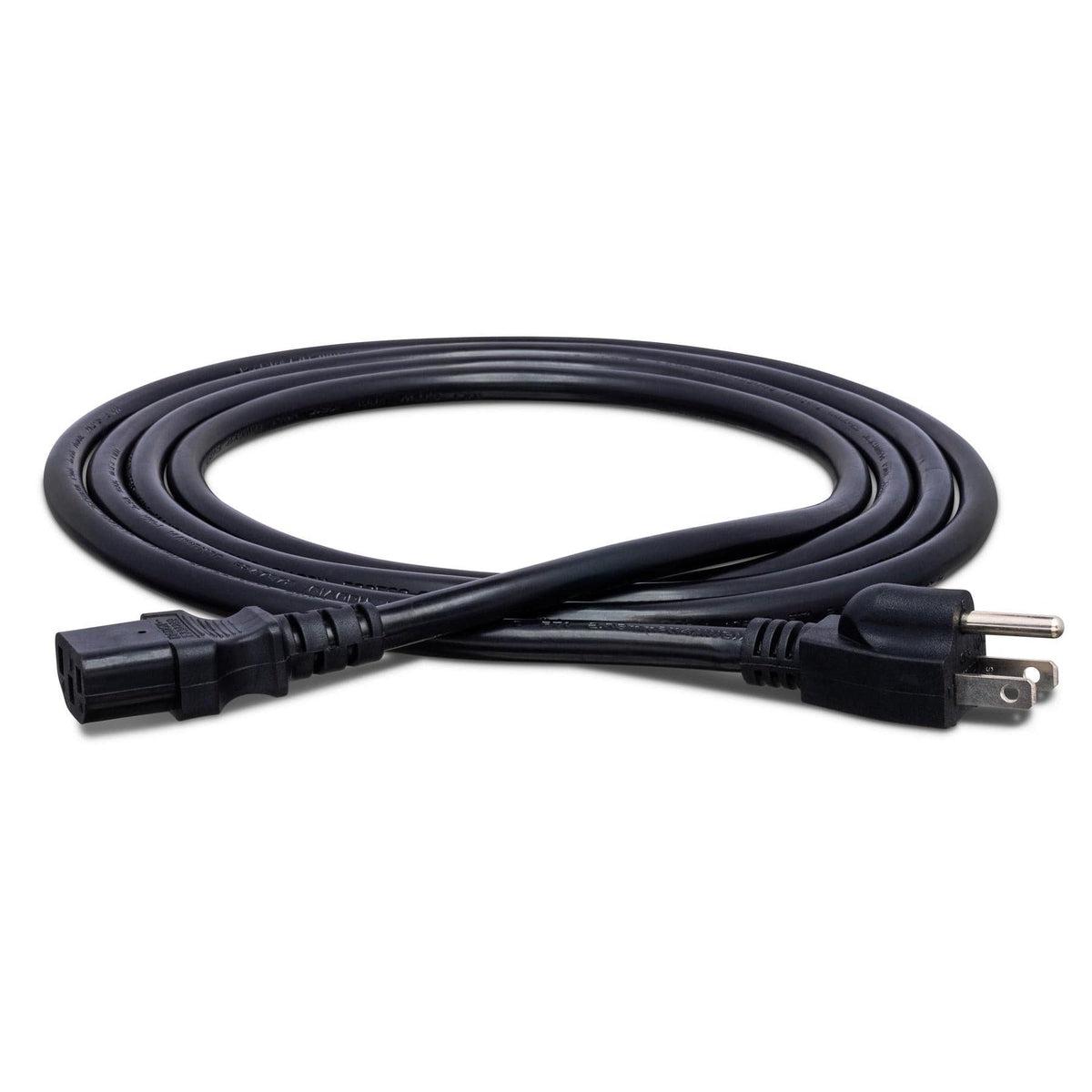 Hosa PWC408 | Power Cord IEC C13 to NEMA 5-15P | 8ft