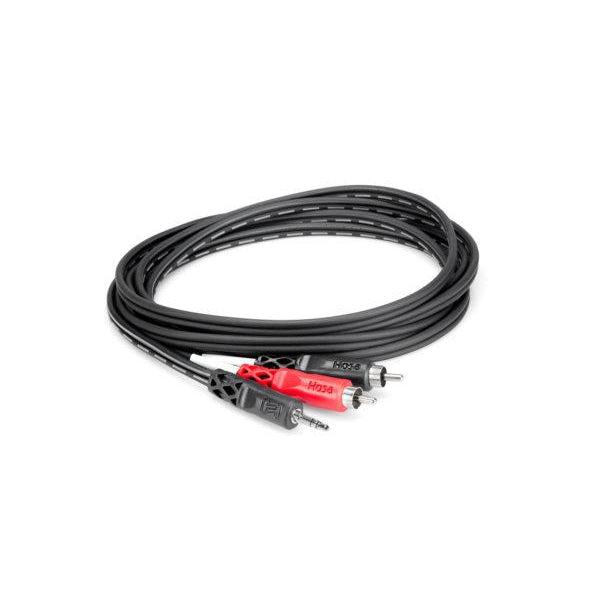 Hosa Stereo Breakout 3.5 mm TRS to Dual RCA | 3 ft