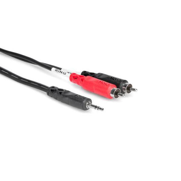 Hosa Stereo Breakout 3.5 mm TRS to Dual RCA | 3 ft