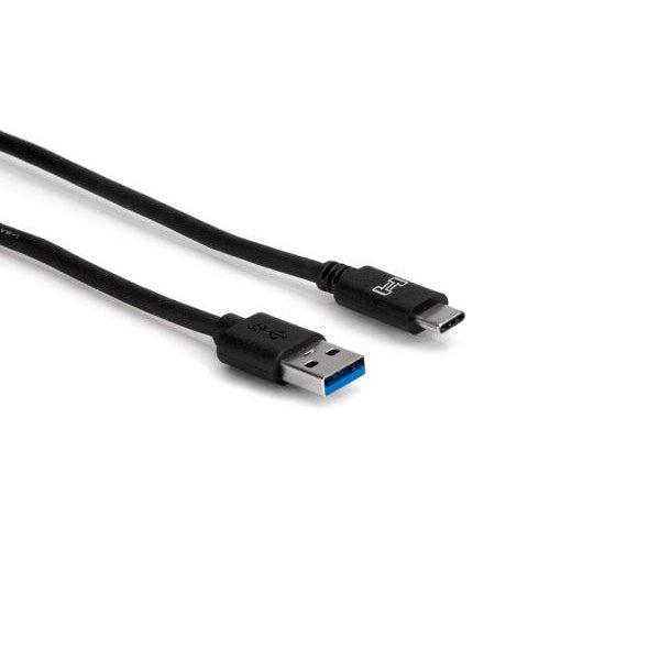Hosa SuperSpeed USB 3.0 Cable Type A to Type C | 6 feet
