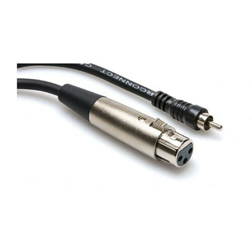 Hosa Unbalanced Interconnect XLR3F to RCA - 10 ft