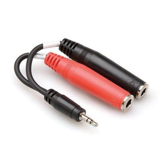 Hosa YMP137 | Stereo Breakout Cable | 3.5 mm TRS to Dual 1/4