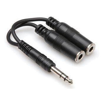 Hosa YPP 118 Audio Adapter Y Cable | 1/4" Inch TRS to Dual 1/4" Inch TRS Female