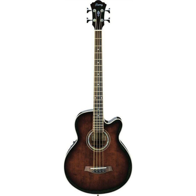 Ibanez AEB10E DVS Acoustic Electric Bass Guitar | Dark Violin Sunburst