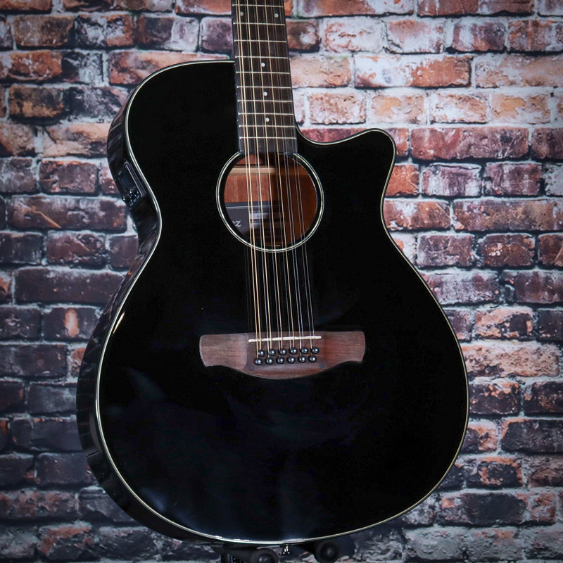 Ibanez AEG 12 String Acoustic Electric Guitar, Black | AEG5012BK