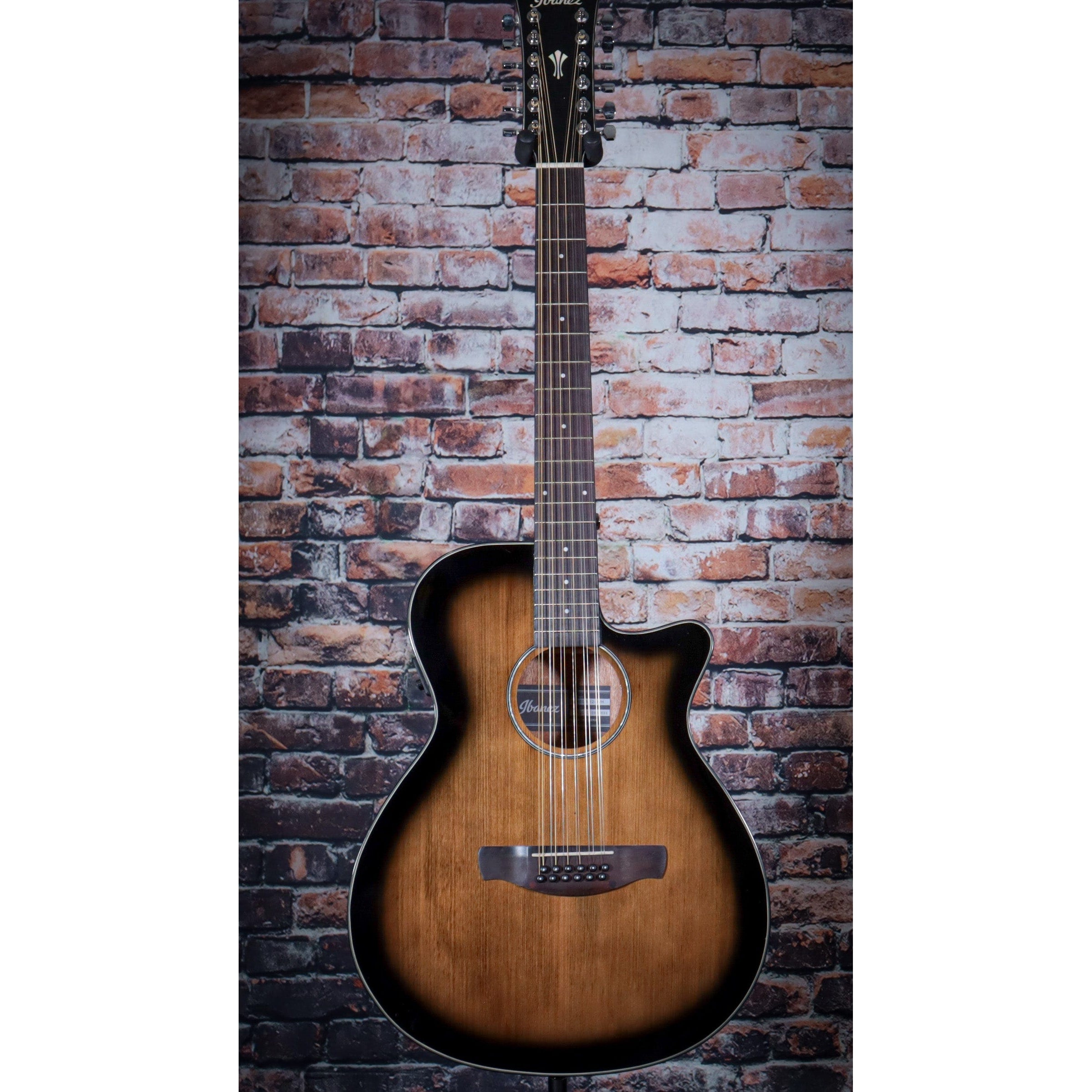 Ibanez AEG5012 12-String Acoustic  Guitar | Dark Violin Sunburst