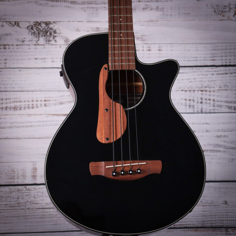 Ibanez AEGB24E Acoustic Electric Bass, All Sapele Body, Black