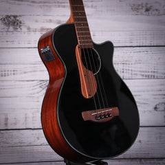 Ibanez AEGB24E Acoustic Electric Bass, All Sapele Body, Black