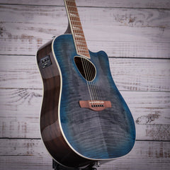 Ibanez Altstar ALT30FM Acoustic Guitar | Blue Doom Burst