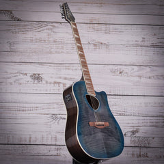 Ibanez Altstar ALT30FM Acoustic Guitar | Blue Doom Burst