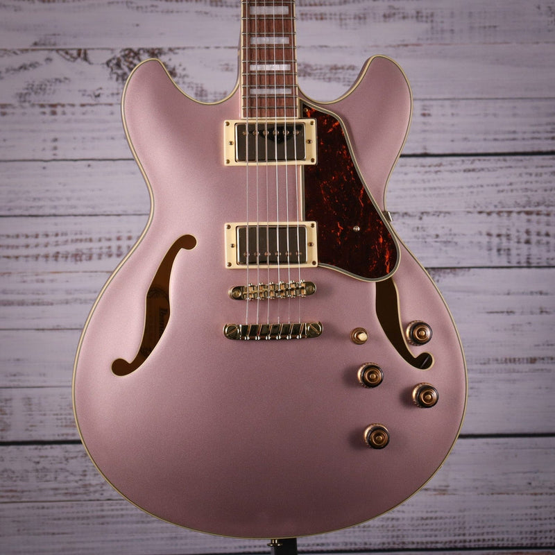Ibanez AS73G Hollow Body Guitar | Rose Gold Metallic