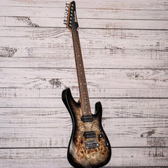 Ibanez AZ Premium 7str Electric Guitar | Charcoal Black Burst