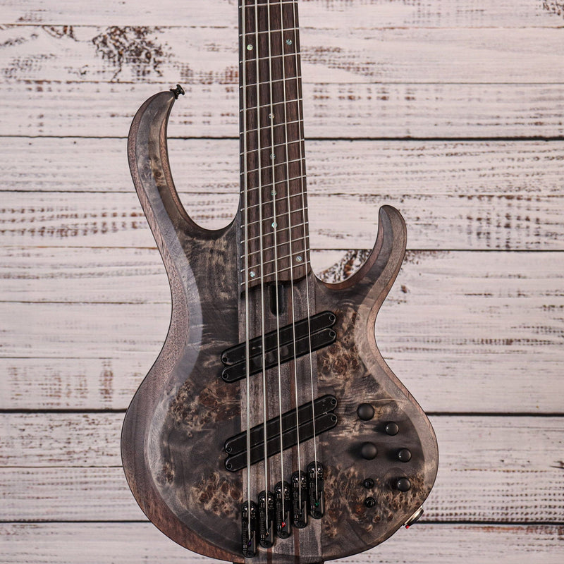 Ibanez Bass Workshop Bass Guitar | Transparent Gray Flat | BTB805MS