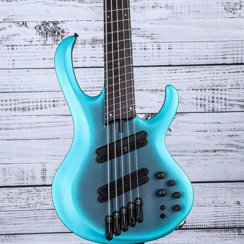Ibanez BTB605MS 5-String Bass Guitar | Cerulean Aura Burst Matte