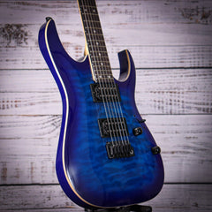 Ibanez GRGA120QA Electric Guitar | Transparent Blue Burst dnl