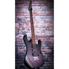 Ibanez GRX70QATVT GIO Series Electric Guitar | Trans Violet Sunburst