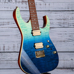 Ibanez High Performance RG Electric Guitar | Blue Reef Gradation | RG421HPFM